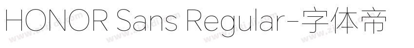 HONOR Sans Regular字体转换
